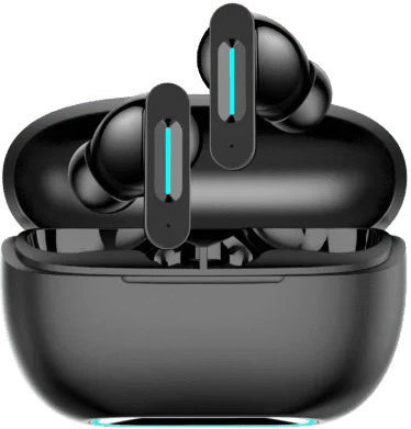 Green Lyca LS-518 In-ear Bluetooth Handsfree Earphones with Charging Case Black view 1
