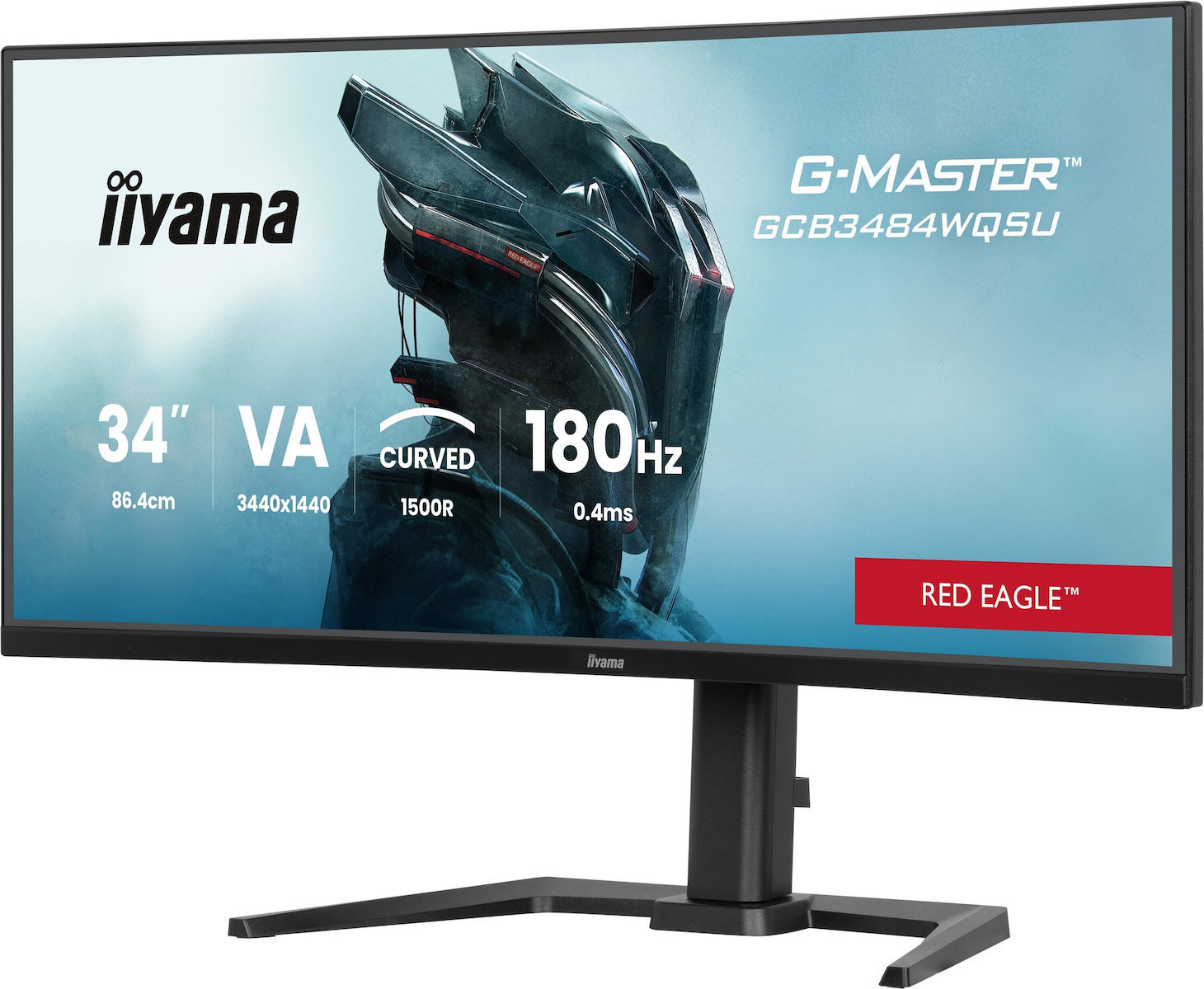 Iiyama G-Master GCB3484WQSU-B1 Ultrawide VA HDR Curved Gaming Monitor 34" QHD 3440x1440 180Hz view 9