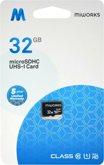 MiWorks microSDHC 32GB Class 10 U1 UHS-I view 1
