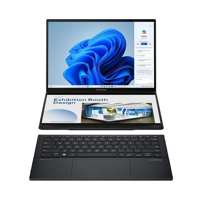 Asus ZenBook Duo UX8406CA-QL121W 14" OLED 120Hz (Ultra 7-255H/32GB/1.0TB SSD/W11 Home) (US Keyboard)