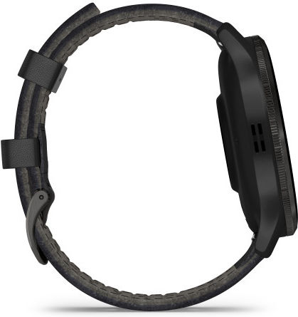 Garmin Venu 3 Stainless Steel 45mm Waterproof Smartwatch with Heart Rate Monitor (Slate with Black Leather) view 4
