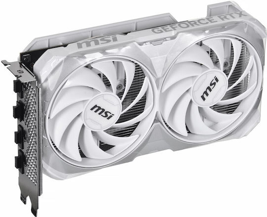 MSI GeForce RTX 4060 8GB GDDR6 VENTUS 2X WHITE OC Graphics Card view 2