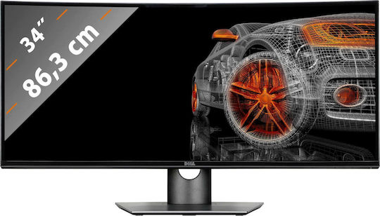 Dell UltraSharp U3419W Ultrawide IPS Curved Monitor 34.14" QHD 3440x1440 with Response Time 8ms GTG view 4