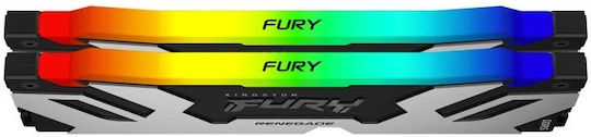 Kingston Fury Renegade RGB 32GB DDR5 RAM with 2 Modules (2x16GB) and 7200 Speed for Desktop (KF572C38RSAK2-32) vue 5