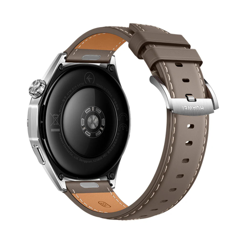 Huawei Watch GT 6 Stainless Steel 46mm Waterproof with Heart Rate Monitor (Grey Leather + Huawei Freebuds SE 3 Black) view 2