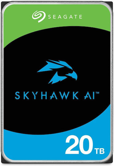 Seagate Skyhawk AI 512E 20TB HDD Hard Drive 3.5" SATA III 7200rpm with 512MB Cache for NAS / Server / Recorder ST20000VE003 view 5