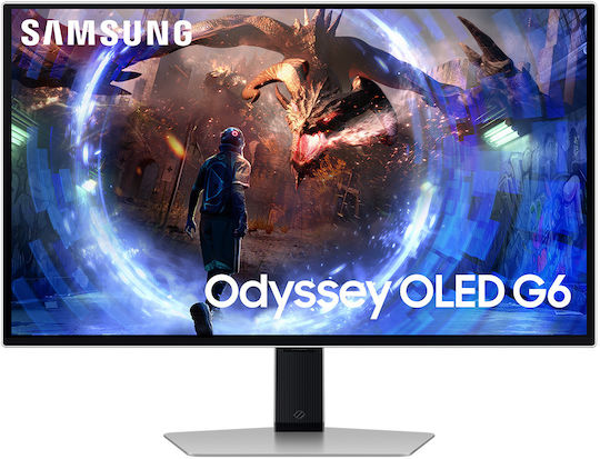 Samsung Odyssey G6 G60SD QD-OLED HDR Monitor 27" QHD 2560x1440 360Hz with Response Time 0.03ms GTG view 1