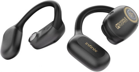 Infinix ZLoop 3 XEO2P Open Ear Bluetooth Handsfree Earphones with Charging Case Black view 1