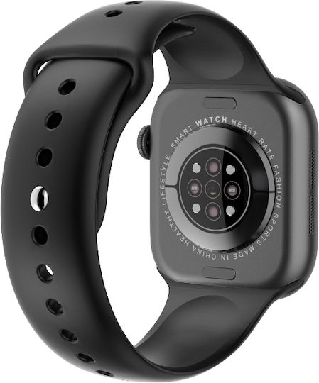 NO.1 DT Watch 10 with Heart Rate Monitor (Black Case / Black Silicone Strap) view 2