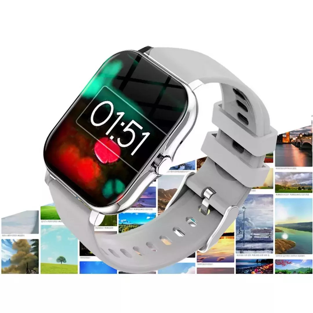 Verk Group Y13 Smartwatch with Heart Rate Monitor (Silver) view 7