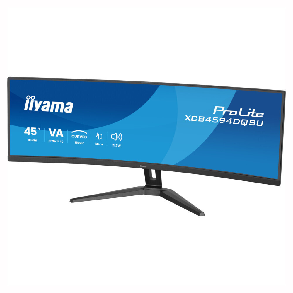 Iiyama XCB4594DQSU-B1 Ultrawide VA HDR Curved Monitor 44.5" 5120x1440 with 2ms Response Time GTG view 9