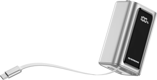 Riversong Vision 35 Power Bank 10000mAh 35W with USB-A Port and USB-C Port Silver vue 4