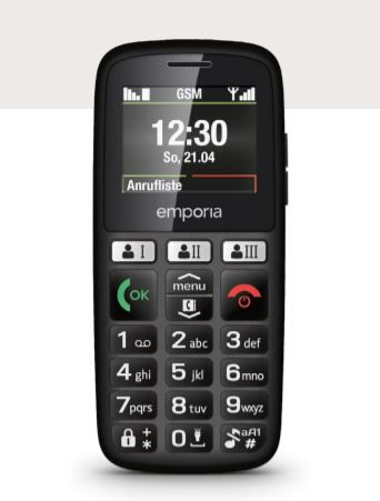 Emporia Happy E30 Single SIM Mobile with Buttons Black view 5
