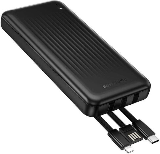 Borofone BJ79 Power Bank 10000mAh with USB-A Port Black view 2