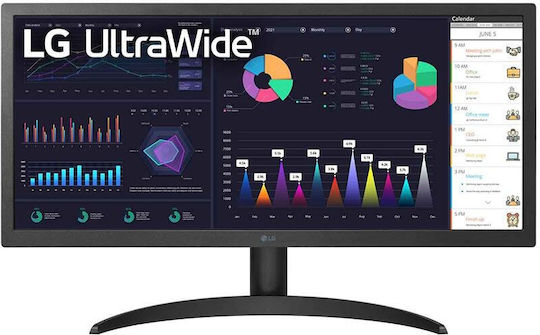 LG 26WQ500-B Ultrawide IPS HDR Monitor 26" FHD 2560x1080 with Response Time 5ms GTG vue 2