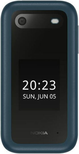 Nokia 2660 Flip Dual SIM (48MB/128MB) Mobile with Buttons Blue view 5