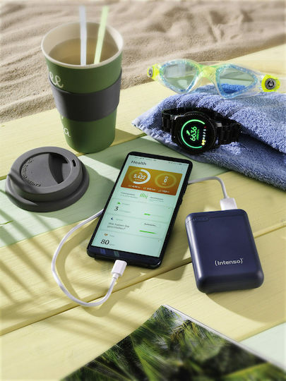 Intenso XS Power Bank 10000mAh with USB-A Port and USB-C Port Blue view 8