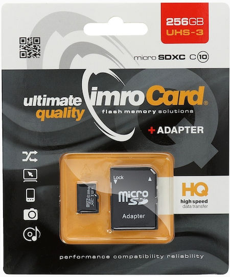 IMRO microSDXC 256GB Class 10 UHS-III 85MB/s with Adapter