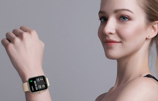 Colmi P8 Plus 43mm Smartwatch with Heart Rate Monitor (Gold) view 6