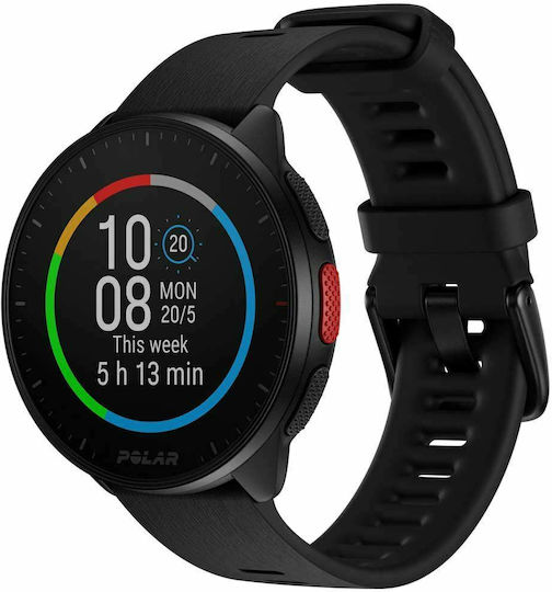 Polar Pacer 45mm Smartwatch with Heart Rate Monitor (Night Black) view 1