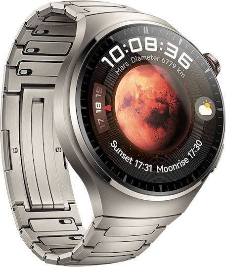 Huawei Watch 4 Pro Stainless Steel 48mm Waterproof with eSIM and Heart Rate Monitor (Titanium) view 3