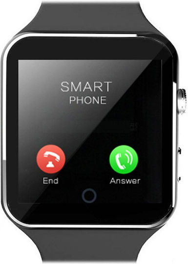 X6 45mm Smartwatch with SIM (Black) view 3
