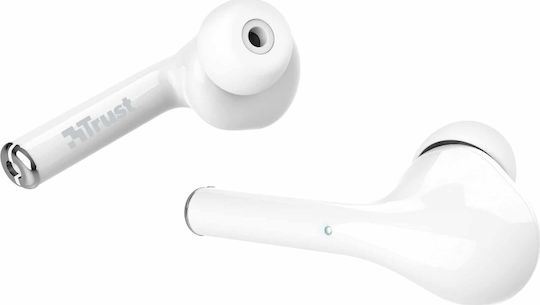 Trust Nika Touch In-ear Bluetooth Handsfree Earphones with Charging Case White view 4