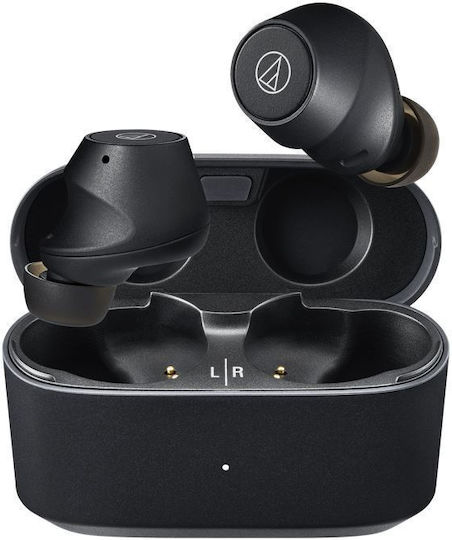 Audio Technica ATH-CKS30TW+ In-ear Bluetooth Handsfree Earphones with Sweat Resistance and Charging Case Matt Black