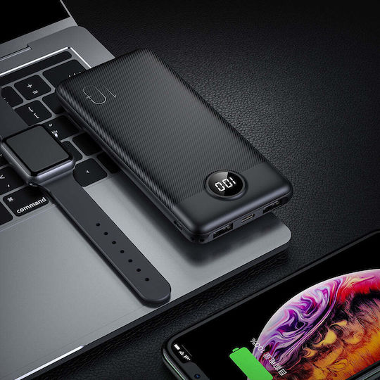 Veger L10 Power Bank 10000mAh with USB-A Port and USB-C Port Black view 5