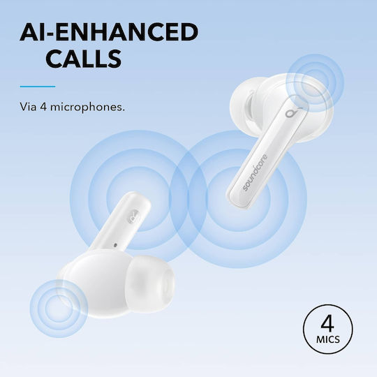Soundcore by Anker Life Note 3i In-ear Bluetooth Handsfree Earphones with Charging Case White view 4