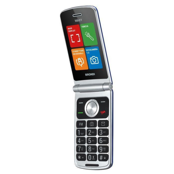 Brondi Maxy Dual SIM Mobile with Large Buttons Dark Blue view 4