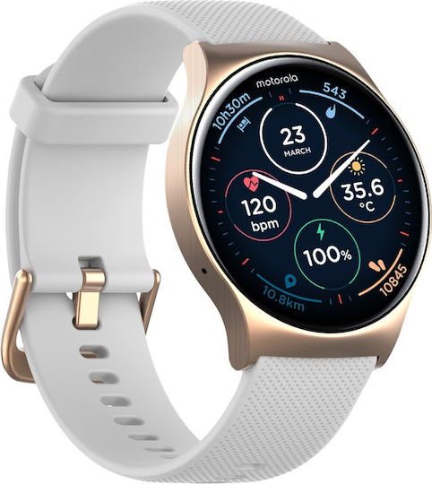Motorola Moto Watch 120 Aluminium 50mm with Heart Rate Monitor (Rose Gold) view 5