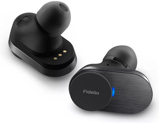 Philips Fidelio In-ear Bluetooth Handsfree Earphones with Sweat Resistance and Charging Case Black view 4
