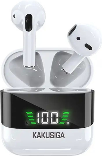 Kakusiga KSC-686 Earbud / In-ear Bluetooth Handsfree Earphones with Charging Case White