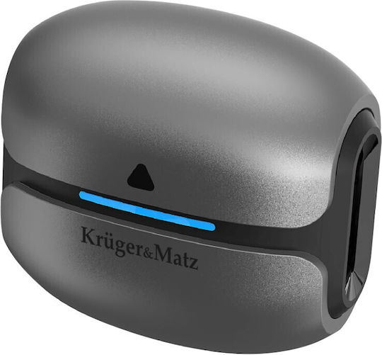 Kruger & Matz M8 Earbud Bluetooth Handsfree Earphones with Charging Case Black view 4