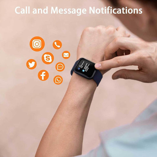 ANCwear Smartwatch with Heart Rate Monitor (Blue) view 6
