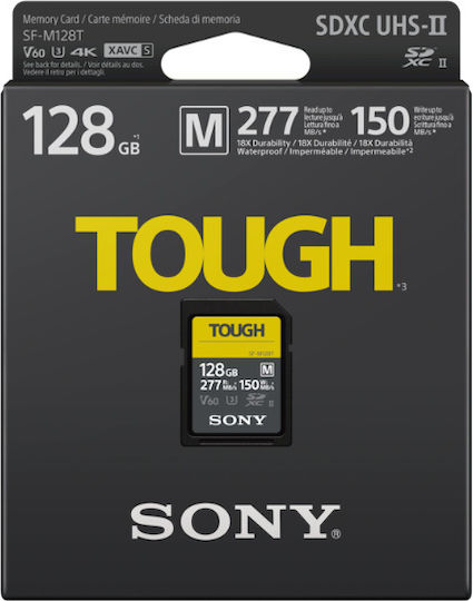 Sony SFM128T/T1 SDXC 128GB Class 10 U3 V60 UHS-II vista 3