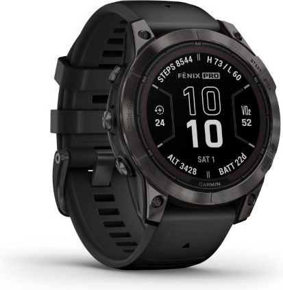 Garmin fenix 7 Pro Sapphire Solar Titanium 47mm Waterproof Smartwatch with Heart Rate Monitor (Titanium Carbon Gray DLC with Black) vue 3