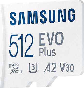 Samsung Evo Plus (2021) microSDXC 512GB Class 10 U3 V30 A2 UHS-I görünüm 2