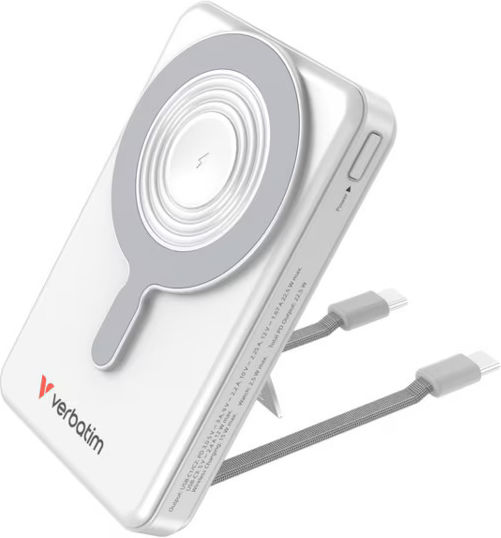 Verbatim Charge ‘n’ Go Power Bank 10000mAh 22.5W Power Delivery / Quick Charge 3.0 Silver view 4