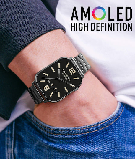 Reflex Active Series 29 36mm Smartwatch (Black Steel Bracelet) view 4