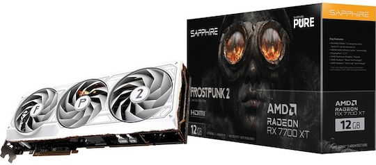 Sapphire Radeon RX 7700 XT 12GB GDDR6 Pure Frostpunk 2 Edition Graphics Card view 3