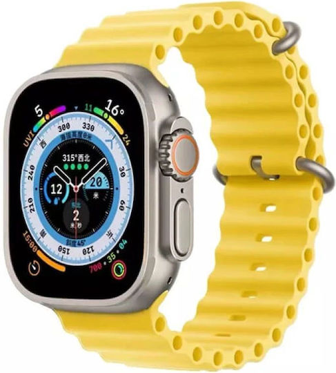 Z55 Ultra 49mm Smartwatch with Heart Rate Monitor (Yellow)