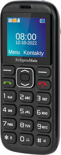 Kruger & Matz Simple 921 Dual SIM Mobile with Large Buttons (English) Black view 3