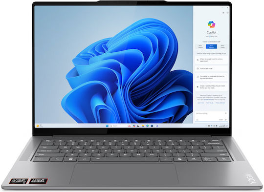 Lenovo Yoga Pro 7 14ASP9 14.5" OLED 120Hz (Ryzen AI 300 Series-9 365/32GB/1TB SSD/W11 Home) Luna Grey (US Keyboard) view 1