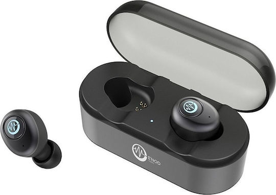 E'nod Mini Ring In-ear Bluetooth Handsfree Earphones with Charging Case Black view 1