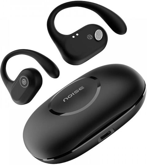 Noise Pure Pods Open Ear Bluetooth Handsfree Earphones with Charging Case Black view 1
