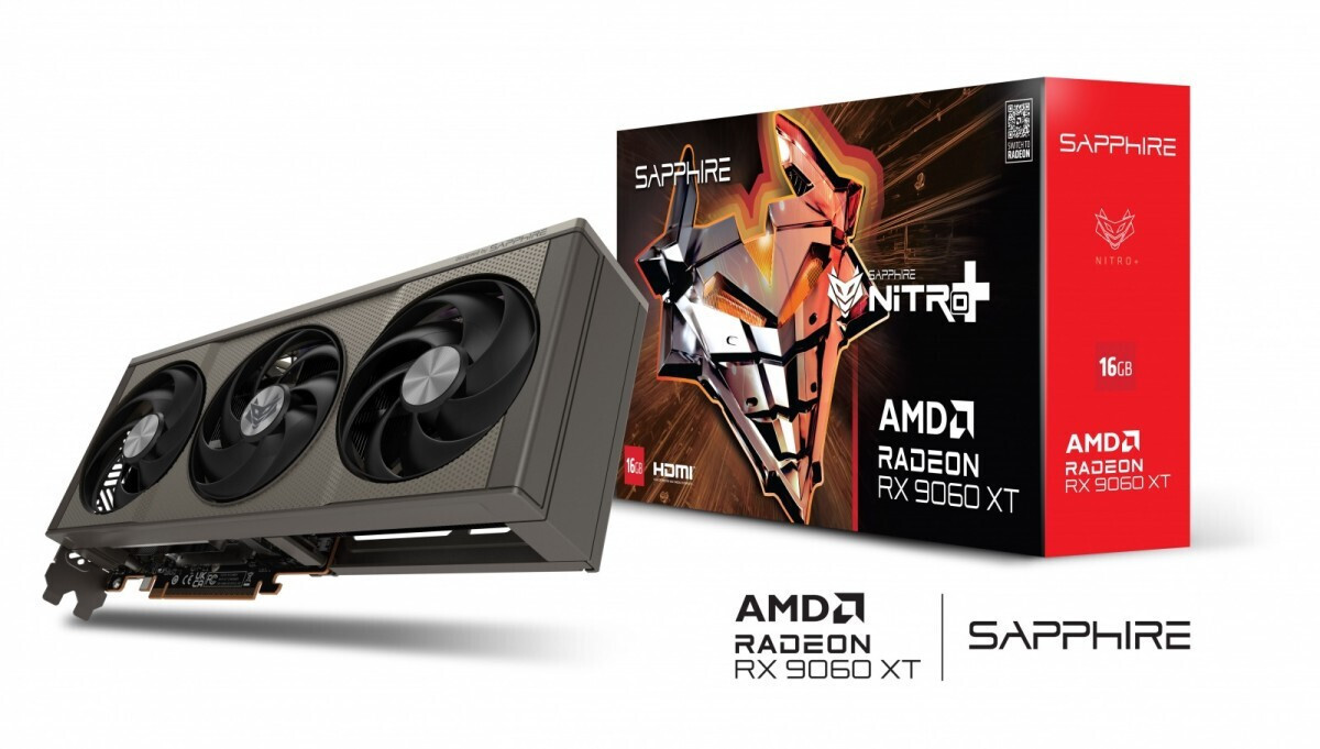 Sapphire Radeon RX 9060 XT 16GB GDDR6 NITRO+ Graphics Card 11350-01-20G