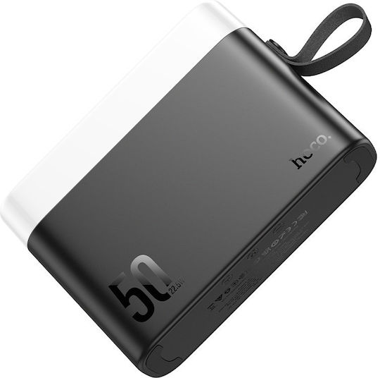 Hoco J94A Masterful Power Bank 50000mAh 22.5W with 2 USB-A Ports and USB-C Port Quick Charge 3.0 Black vue 5