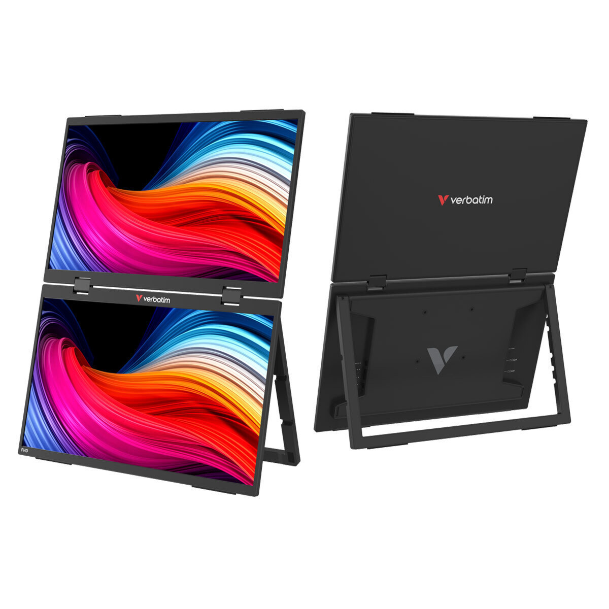 Verbatim Dual Portable Essentials IPS Portable Monitor 15.6" FHD 1920x1080
